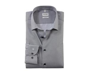 OLYMP Camisa de manga larga para hombre Level Five,Impresión rotativa en y/d Dobby,Nivel 5,21 New York Kent-2
