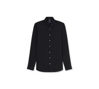 OLYMP Camisa de manga larga para hombre, Niveles Five, Uni, Body Fit, New York Kent, Negro 68., 47