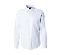 OLYMP Camisa de negocios azul claro / blanco 43-44 azul claro / blanco