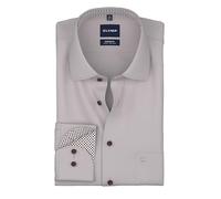 OLYMP Camisa de negocios de manga larga para hombre, ajuste cómodo, cuello Kent, fácil de planchar, para negocios y traje, Burdeos 37, 39