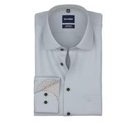 OLYMP Camisa de negocios de manga larga para hombre, ajuste cómodo, cuello Kent, fácil de planchar, para negocios y traje, azul marino 18., 47 Grande