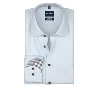 OLYMP Camisa de negocios de manga larga para hombre, ajuste cómodo, cuello Kent, fácil de planchar, para negocios y traje, Azul 11., 50 Grande