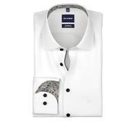 OLYMP Camisa de negocios de manga larga para hombre, ajuste cómodo, cuello Kent, fácil de planchar, para negocios y traje, Blanco 0, 42