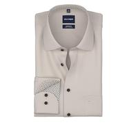 OLYMP Camisa de negocios de manga larga para hombre, ajuste cómodo, cuello Kent, fácil de planchar, para negocios y traje, Turrón 27, 46