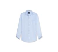 OLYMP Camisa de negocios de manga larga para hombre, corte moderno, cuello Kent, fácil de planchar, para negocios y traje, Azul 11., 43