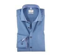OLYMP Camisa de negocios para hombre de manga larga Level Five - Body Fit, monocolor, cuello Royal Kent - Camisa de manga larga para hombre