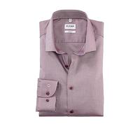 OLYMP Camisa de negocios para hombre de manga larga Level Five, sarga, corte corporal, Modern Kent, Chianti 38, 41