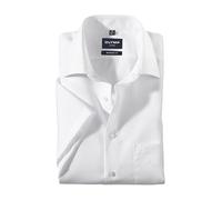 OLYMP Camisa de vestir de manga corta para hombre, lisa, moderna, con cuello New Kent, Blanco 00., 41