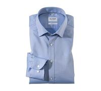 OLYMP - Camisa formal - Básico - con botones - Manga Larga - para hombre azul 40
