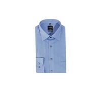 OLYMP Global Kent - Camisa de manga larga para hombre, Azul medio., 42