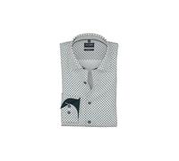 OLYMP Camisa de negocios 'Luxor' azul claro / marrón / negro / blanco 41 azul claro / marrón / negro / blanco
