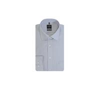 OLYMP Luxor - Camisa de manga larga con cuello de cambray, color gris claro gris claro 44