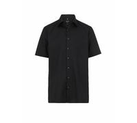 OLYMP Camisa de vestir de manga corta para hombre, lisa, moderna, con cuello New Kent, Negro 68., 43