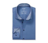 OLYMP Camiseta de manga larga Luxor 24/Seven, jersey simple, 439, corte moderno, 01,13 New Kent, Nuremberg Blue 17, 41
