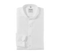 OLYMP Camiseta de manga larga para hombre Level.Five.Body.fit,Twill,Body fit,Stehkragen, Blanco 00, 42