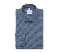 OLYMP Camiseta de manga larga para hombre Level Five, estampado giratorio en liso, 366 nivel 5, ajuste corporal (15/05/2015 - F16), 21 New York Kent-2, azul marino 18., 42