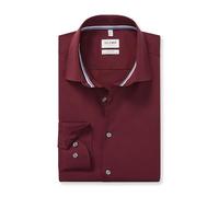 OLYMP Camiseta de manga larga para hombre Level Five, lisa, 366 nivel 5, body fit (15.05.2015 - F16), 21 New York Kent-2, Chianti 38, 42