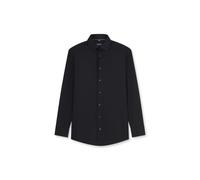 OLYMP Global Kent 123024 - Camisa de manga larga para hombre, diseño de sarga, corte moderno 26, Negro 68., 44