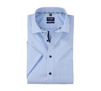 OLYMP Global Kent - Camisa de manga corta para hombre, monocolor, corte moderno, talla mundial, Azul 11., 39