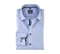 OLYMP Global Kent - Camiseta de manga larga para hombre, lisa, corte moderno, talla 19, Azul 11., 39