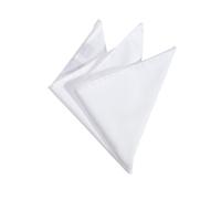 Olymp Hombre Pañuelo de Bolsillo Blanco Liso 369131 00