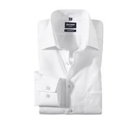 OLYMP Hombre SML Camisa Luxor Modern Fit Manga extralarga Blanca (10), 44, Opaco, 46