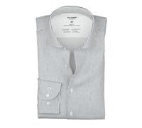 Olymp Level Cinco 24 / Siete Cuerpo Ajuste Hombre Businesshemd Azul Blanco Rayas