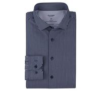 Olymp Level Cinco 24 / Siete Hombre Businesshemd Blauweiß de Rayas 208164 18