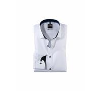 OLYMP LEVEL FIVE Camisa Body Fit Manga Extralarga blanco | 40