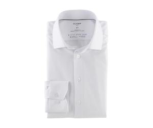 OLYMP Luxor 24/Seven - Camisa de manga larga, color blanco, Blanco, 43