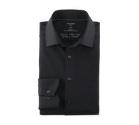 OLYMP Luxor 24/Seven - Camisa de manga larga, color negro, Negro , 42