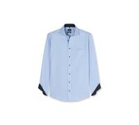OLYMP Luxor - Camisa de manga larga, color azul