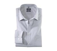 OLYMP Luxor - Camisa de manga larga con cuello de cambray, color gris claro gris claro 47