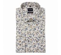 Olymp Luxor Comfort Fit Camisa Clásica Hombre Floral Beige/Azul 109424 22
