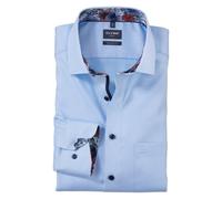 Olymp Luxor Hombre Businesshemd Extra Largo Brazo Azul 120569 11 Bleu