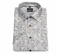 Olymp Luxor Modern Fit Hombre Businesshemd Verde Manga Corta Floral 123312 47