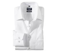 OLYMP New Kent - Camisa de negocios de manga larga para hombre, monocolor, ajuste moderno, Color blanco., 40