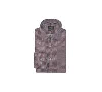 OLYMP NO.6 Camisa Slim Fit rojo oscuro | 42