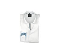 OLYMP NO.6 Camisa Super Slim Fit blanco | 42