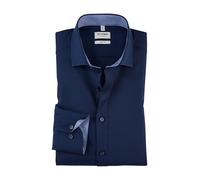 OLYMP Royal Kent - Camisa de manga larga para hombre, Azul Noche 14, 44