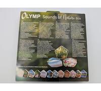 OLYMP Sounds of Nature Box | Sonidos Naturales para relajación y Tranquilidad | Soundbox con Canto de pájaros, susurro de Arroyos, prados de montaña, Sonido del mar | Caja de música con Sensor de