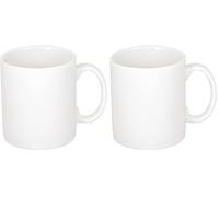 Olympia 12 tazas de porcelana Athena Hotelware, de color blanco, para el café taza o el té, que se puede lavar en lavavajillas (Paquete de 2)