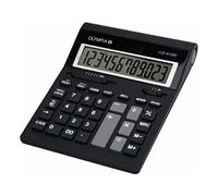 Olympia 612 SD Calculadora de bolsillo, color negro