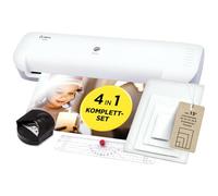 Olympia A210 Plastificadora 4 en 1 A4 | Juego de Laminación A4 | Laminadora | Calefacción Rápida | Laminadora, Cortadora de Papel y Redondeadora de Esquinas | Ideal para Oficina, Escuela y Hogar |
