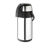 Olympia Airpot, tetera de acero inoxidable con infusor a bomba, 370 x 151 mm, 3 litros