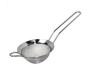 Olympia Barware C799 - Tamiz de malla fina de 10 cm en acero inoxidable, tamiz metálico para cocina, tamizado y harina para repostería