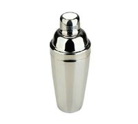 Olympia C581 - Coctelera tipo Cobbler de 3 piezas en acero inoxidable plateado, profesional para barman, para cócteles y bebidas, utensilio de bar