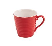 Olympia CAF - Tazas aromáticas en color rojo, 340 ml, 12 onzas, 6 unidades