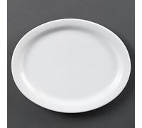 Olympia CB477 fuente ovalada, blanco (Pack de 6)