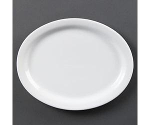 Olympia CB477 fuente ovalada, blanco (Pack de 6)